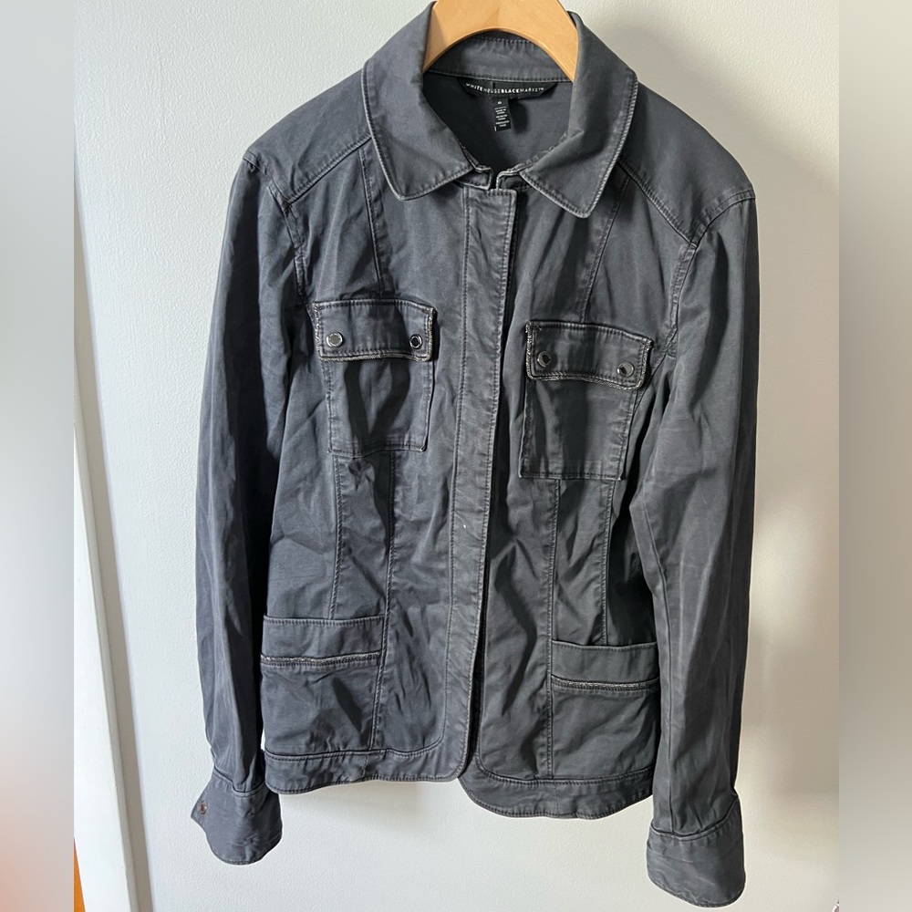 WHBM Charcoal Utility Jacket
